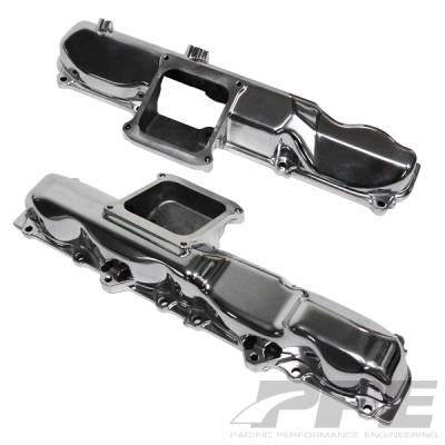 06-07 LBZ Duramax - Air Intake - Pacific Performance Engineering - PPE L/R Bank Manifolds GM Duramax 06-10 Polished