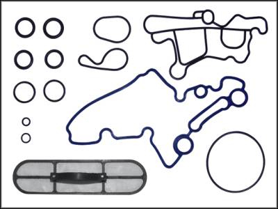Engine - Engine Gaskets and Seals - Pacific Performance Engineering - PPE Oil Cooler Gasket Kit Ford 6.0L 03-07