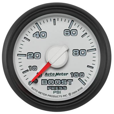 Auto Meter - AutoMeter Dodge 3rd Gen Factory Match Mechanical 2-1/16" 0-100 PSI Boost - Image 1