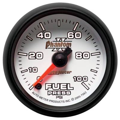 Auto Meter - AutoMeter Phantom II Digital 2-1/16" 0-100 PSI Fuel Pressure  - Image 2