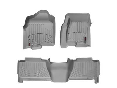 WeatherTech 2004-2007 Chevrolet/GMC Crew Cab Floor Liner 1st & 2nd Row-Grey