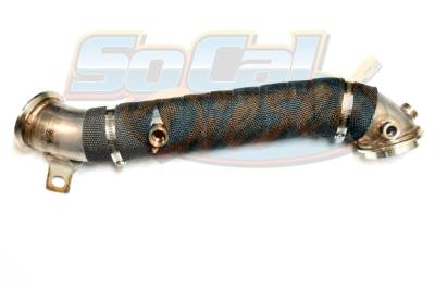 Socal Diesel 11-15 LML Duramax 3" 304 Stainless Downpipe (V-Band)