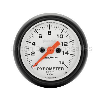 Auto Meter Phantom Series Pyrometer Gauge (Universal)