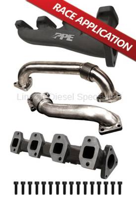 Exhaust - Exhaust Manifolds & Up-Pipes - Pacific Performance Engineering - PPE High-Flow Race Exhaust Manifolds with Up-Pipes ~ Single Turbo (2001-2016)
