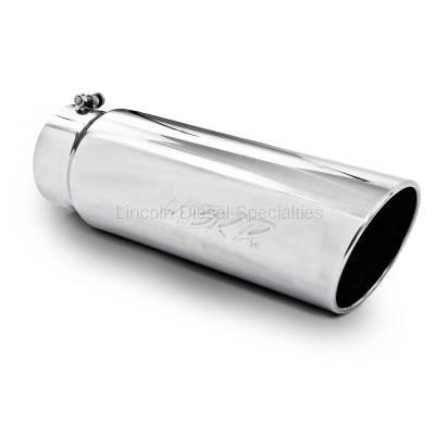 MBRP Universal Tip 6" Angled Rolled End T304 Exhaust Tip ( 5"Inlet, 6"Outlet)