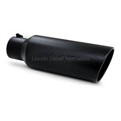 Exhaust - Exhaust Tips - MBRP - MBRP Universal 6" Rolled End Black Finish  Exhaust Tip (4" Inlet 6 " Outlet)