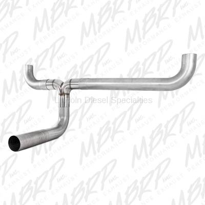 MBRP SMOKERS™ Universal  Installer Series 4" Dual "T" Pipe Kit Aluminized Steel 