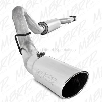 MBRP 4" Installer Series CAT Back Single Side Aluminized Exhaust System with Muffler and Tip