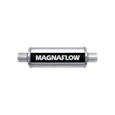 Magnaflow - Magnaflow  Universal 14" Stainless Steel Muffler 4"Inlet 4" Outlet , 14" Length, Satin Finish