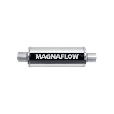 Magnaflow - Magnaflow Universal 24" Stainless Steel Muffler  4" Inlet 4" Outlet, 24" Length , Satin Finish - Image 1