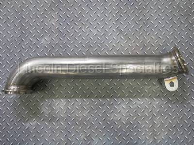 Exhaust - Down Pipes - WCFab - Wehrli Custom Fab Duramax  3" Stainless Down Pipe (2004.5-2010)