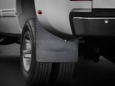 WeatherTech - WeatherTech Mud Flap Rear Only For Dually, No Drill Laser Fit (2007.5-2014)* - Image 2