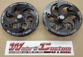 Fuel System - Aftermarket Fuel System - WCFab - Wehrli Custom Fab Black Anodized Billet CP3 Pulley, Shallow Offset (2001-2016)