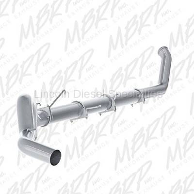 MBRP Dodge/Cummins 5" Turbo Back, Single Side Exit, No Muffler, Aluminized (2003-2004)