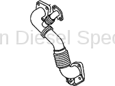 GM OEM Replacement Factory Up-Pipe, Passenger Side (2006-2007)