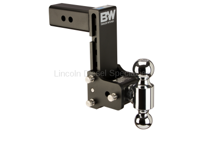 B&W Tow & Stow Receiver Hitch, Dual Ball (2" & 2-5/16") 7" Drop / 7.5" Rise (Universal)