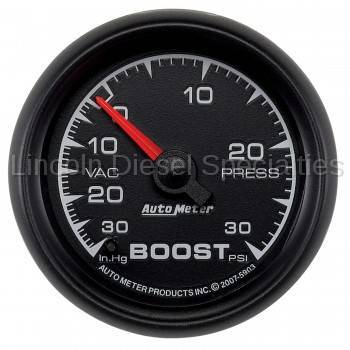Auto Meter - Auto Meter  ES Series, 2 1/16" Gauge, Boost/Vacuum, 30 IN HG/30 PSI, Mechanical (Universal)*