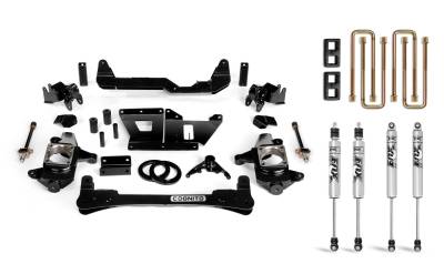 04.5-05 LLY Duramax - Suspension - Cognito MotorSports - Cognito 4-Inch Standard Lift Kit With Fox PS 2.0 IFP Shocks For 01-10 Silverado/ Sierra 2500/3500 2WD/4WD Trucks//////