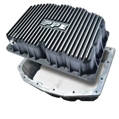 Engine - Engine Components - Pacific Performance Engineering - PPE HEAVY-DUTY CAST ALUMINUM ENGINE OIL PAN (BRUSHED) (11-22) 6.7L FORD POWERSTROKE