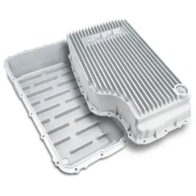 Transmission Parts - Transmission Pans - Pacific Performance Engineering - PPE CAST ALUMINUM DEEP TRANSMISSION PAN-Raw (20-22) FORD 6.7L POWERSTROKE