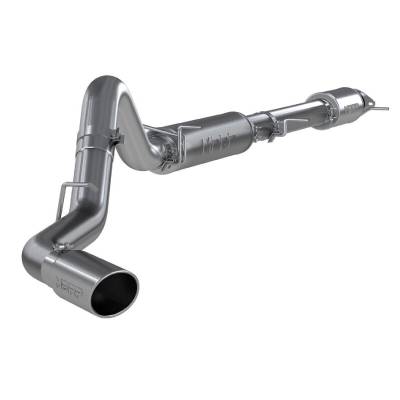 Exhaust Systems - 4 Inch Systems - MBRP - MBRP DURAMAX L5P, 4" CAT Back Exhust System, Single Side Exit, w / Tip, Aluminized (2020-2023)