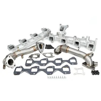 Pacific Performance Engineering - PPE 116112500 Duramax High-Flow Exhaust Manifolds With Up-Pipes (2017-2023) - Image 2