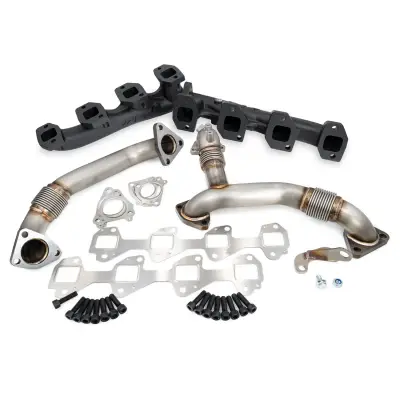 Pacific Performance Engineering - PPE 116112500 Duramax High-Flow Exhaust Manifolds With Up-Pipes (2017-2023) - Image 3