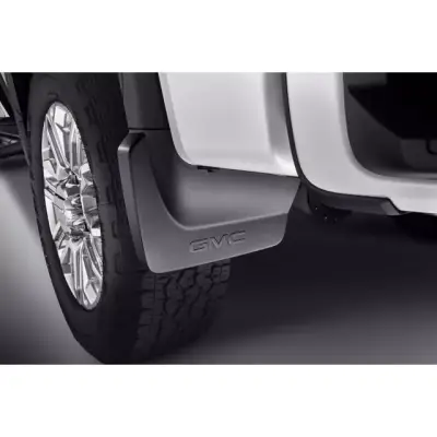 Exterior Accessories - Deflection/Protection - GM - GM OEM Rear Splash Guards in Black with GMC Logo (2020-2024)